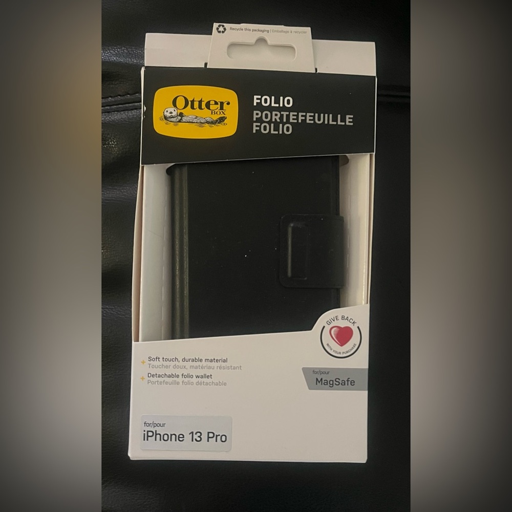 Brand New, Never Used! OtterBox Folio case IPhone 13 Pro in black